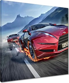 Vászonkép 50x50 Autóverseny