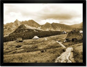 Poszterek keretben 40x30 Tátra Lengyel hegyek Kilátás