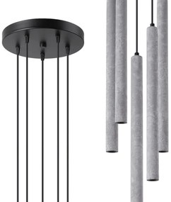 Sollux SL.1275 - Csillár zsinóron PASTELO 5xG9/8W/230V beton