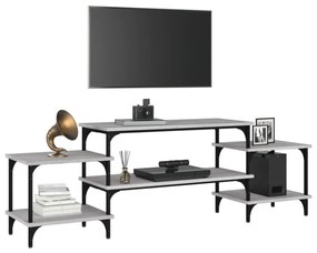 szürke sonoma színű szerelt fa TV-szekrény 157x35x52 cm