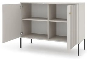 LUE komód, bézs/fekete