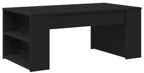 Dohányzóasztal Fekete tölgy 102x55x42 cm Mérnöki fa