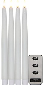 Flamme 2 db fehér LED viaszgyertya, magasság 28,5 cm - Star Trading