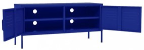 tengerészkék acél TV-szekrény 105 x 35 x 50 cm