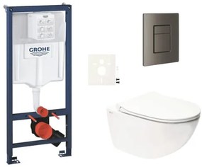 Függesztett WC szett világos falakhoz / falra szerelhető Swiss Aqua Technologies Infinitio SIKOGRSIN11SCAL0