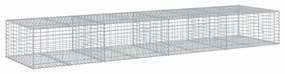 horganyzott vas gabion kosár fedéllel 400 x 100 x 50 cm