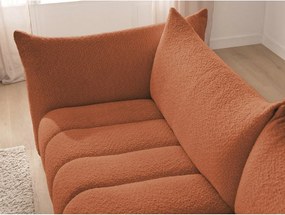 Narancssárga buklé sarokkanapé (bal oldali-heverő résszel) Azra – Bobochic Paris