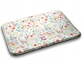 Fürdőszobaszőnyeg Növények Virágok Minta 90x60