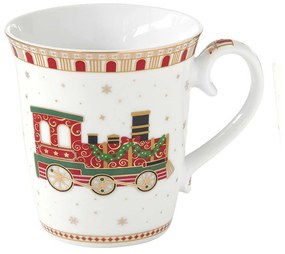 Karácsonyi porcelán kisvonatos bögre Polar Express
