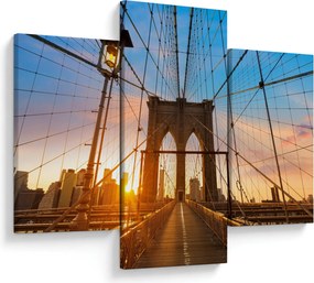 Kép - Brooklyn, híd, Manhattan, New York (90x60 cm)
