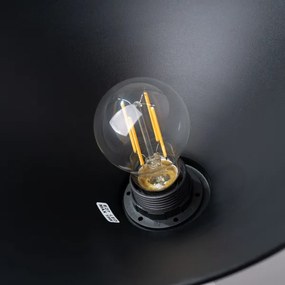 Sollux SL.1326 - Csillár zsinóron ZUMA 1xE27/15W/230V átm. 30 cm fekete