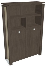 Verno+ S magas gardrób 140 x 46 x 210 cm, polccal, antracit tölgy / vanília