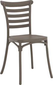 Rakásolható szék, szürkésbarna taupe, SAVITO