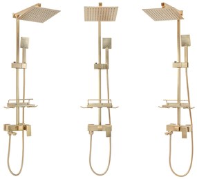 Zuhanyszett REA JACK BRUSHED GOLD