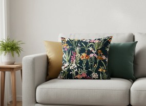 Díszpárnahuzat MYSTIC GARDEN 45x45 cm, sötétzöld