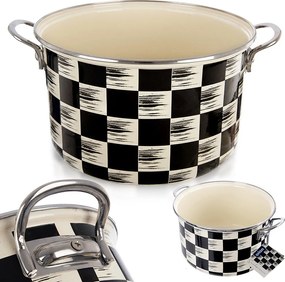 Zománcozott fazék hagyományos indukciós gáz főzőlaphoz 26 cm 6,5L Orion