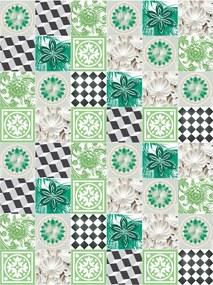 Fotótapéta Mozaik Geometria Dísz Absztrakt Növények 206x275 +ragasztó