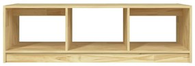 Tömör fenyőfa dohányzóasztal 110 x 50 x 34 cm