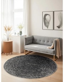 Szürke kerek szőnyeg ø 120 cm Gloria Cavallo – Hanse Home