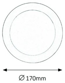 Rabalux 5585 - LED Fürdőszobai beépíthető lámpa LOIS LED/12W/230V IP44 4000K