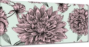 Vászonkép 60x30 Púderrózsaszín Virág