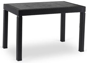 Fargo fekete rattan asztal