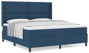 Boxspring Ágy Matracral - Kék - 180x200 cm - Szövet