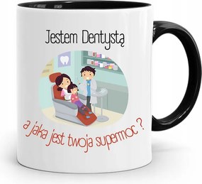 Fekete Fogorvos Ajándék Bögre Az Én Szupererőm fényképes nyomtatással