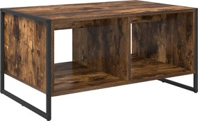 vidaXL Dohányzóasztal Füstös tölgy 80 x 50 x 40 cm Faanyag