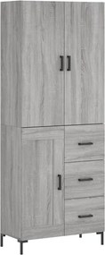 vidaXL szürke sonoma szerelt fa magasszekrény 69,5 x 34 x 180 cm