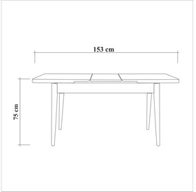 Étkező szett Santo set (6 fő részére) (tölgy + sötétkék) . 1102557