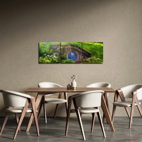 Kép - Hobbitfalva (órával) (90x30 cm)