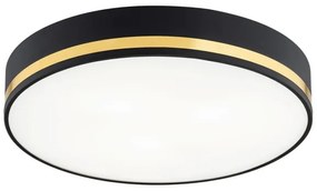 Argon 7041 - Mennyezeti lámpa AMORE 2xE27/15W/230V átmérő 35 cm fekete/arany