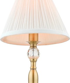 LAURA ASHLEY 3742284-Q ELLIS Kristály Asztali lámpa Antik sárgaréz, Elefántcsont színű E14 IP20