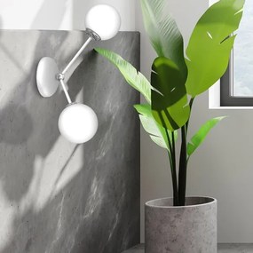 Fali lámpa JOY 2xE14/40W/230V fehér/fényezett króm