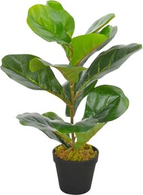 vidaXL zöld, cserepes mű lantlevelű fikusz 45 cm