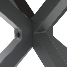 Kerti asztal 110x110 cm, alumínium, polywood, szürke, AZT-S1430 GREY
