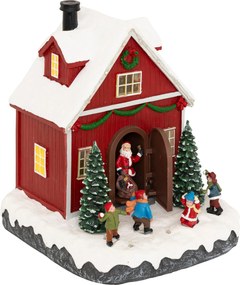 Karácsonyi Házikó Polyresin 16 Led 21,5X17,5X18,5 CM