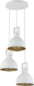 SIGMA LIGHTING 32261 MARS Többágú Függesztett Lámpa Fehér, Arany E27 IP20