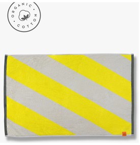 Sárga bio pamut fürdőszobai kilépő 50x80 cm Diagonal – Mette Ditmer Denmark