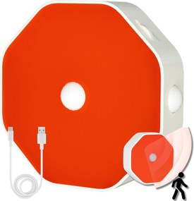 Gyerek Éjjeli Lámpa Usb Piros Fény Led Lámpa Mozgásérzékelővel