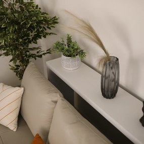 Konzolasztal, fehér, FITRON