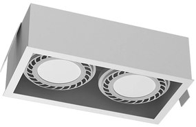 Brosline 3275 - Beépíthető mennyezeti lámpatest CAGE 2xGU10/18W/230V fehér