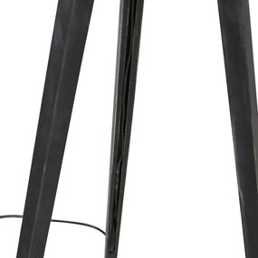 Állólámpa állvány fekete aranyszínű árnyékolóval 50 cm - Tripod Classic