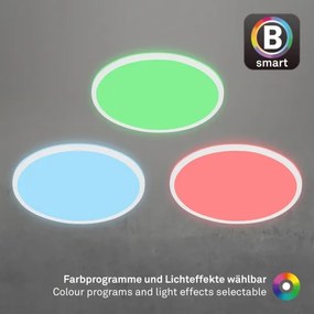 Briloner 7494016-LED RGBW dimmelhető mennyezeti lámpa, okos LED/22W/230V, 4000K, + távirányító, Tuya-kompatibilis Wi‑Fi