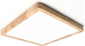 ITALUX PLF63827300L24WWO OLBIS Négyzetes Mennyezeti Lámpa Opál, Faipari LED IP20
