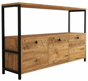 Nero v2 szekrény Atlantic Pine and Black