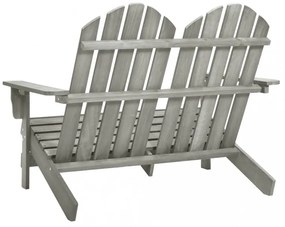 kétszemélyes szürke tömör fenyőfa kerti adirondack szék