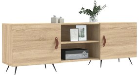sonoma tölgyszínű szerelt fa TV-szekrény 150x30x50 cm