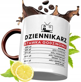 Bordó Bögre Újságírónak Születésnapra Ajándék fényképes nyomattal